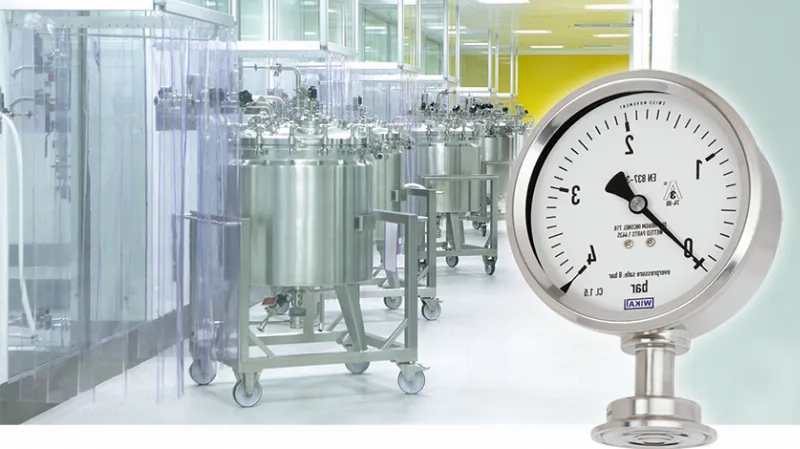 Medición de la presión en la industria alimentaria y farmacéutica